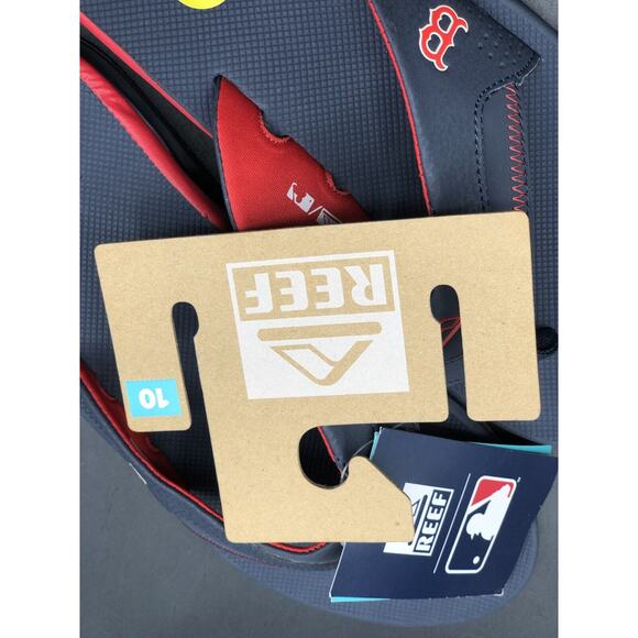 Boston Red Sox REEF Fanning x MLB Bottle Opener Sandals Flip Flops Mens 10 NWT main image 6